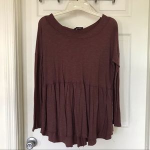 Maroon Babydoll Shirt
